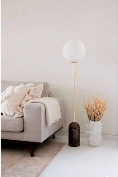 Podne Lampa Globen Lighting, Bijela, Dnevna soba, Metal