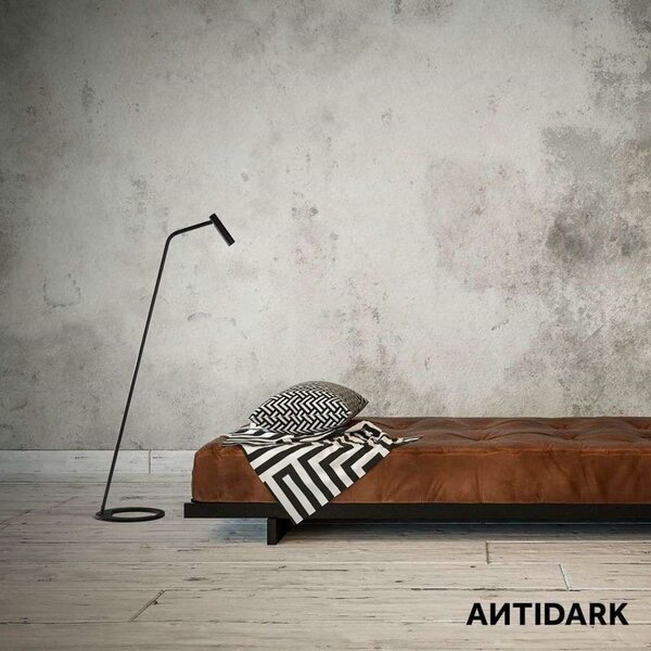 Podne Lampa ANTIDARK, Crno, Dnevna soba, Aluminij