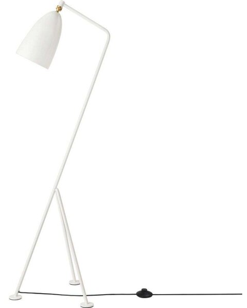 Gräshoppa Podna lampa Glossy Alabaster Bijela - GUBI