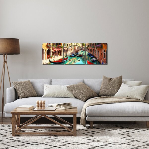 Slika - Venecija (sa satom) (90x30 cm)