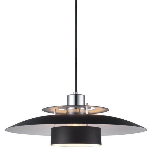 Viseće Svjetiljka Halo Design, Crno, Dnevna soba, Metal