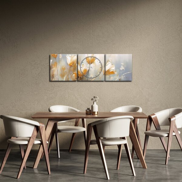 Slika - Slikanje tulipana (sa satom) (90x30 cm)