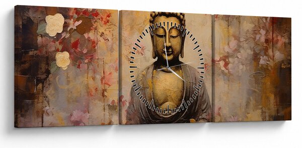 Slika - Buddha, slikanje (sa satom) (90x30 cm)
