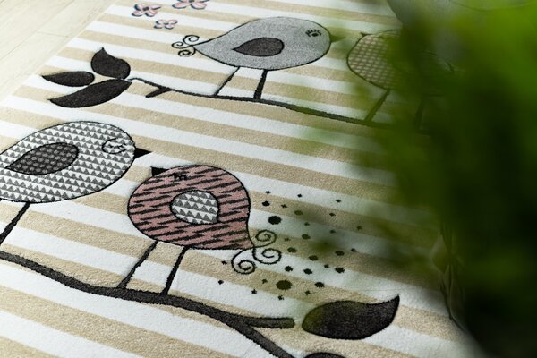 Tepih PETIT BIRDS PTICE krem