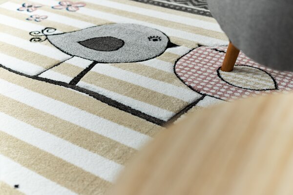 Tepih PETIT BIRDS PTICE krem