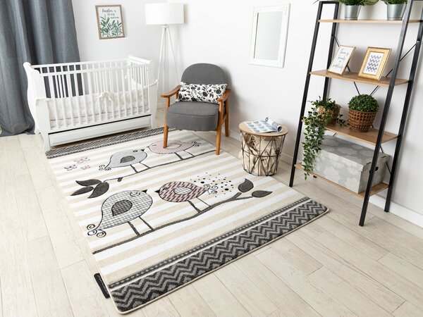 Tepih PETIT BIRDS PTICE krem