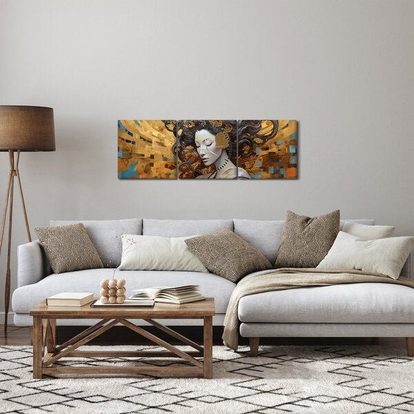 Slika - Lakoća (sa satom) (90x30 cm)