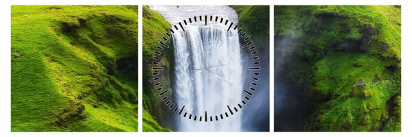Slika - Vodopad Skogafoss (sa satom) (90x30 cm)