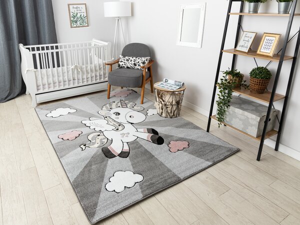 Tepih PETIT UNICORN JEDNOROG Siva