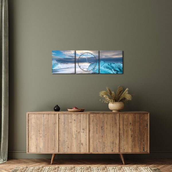 Slika - Dijamantna plaža (sa satom) (90x30 cm)