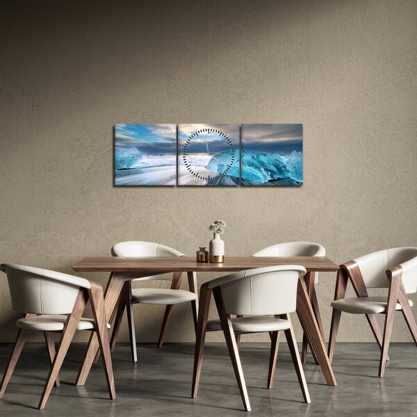 Slika - Dijamantna plaža (sa satom) (90x30 cm)