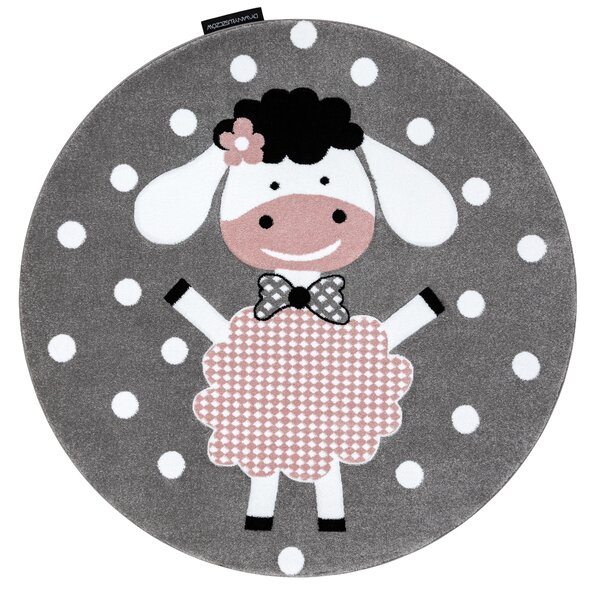 Tepih PETIT DOLLY OVCA krug Siva