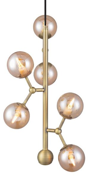 Viseće Svjetiljka Halo Design, Zlato / mjed, Blagovaonica, Metal