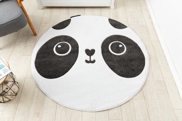 Tepih PETIT PANDA krug Bijela