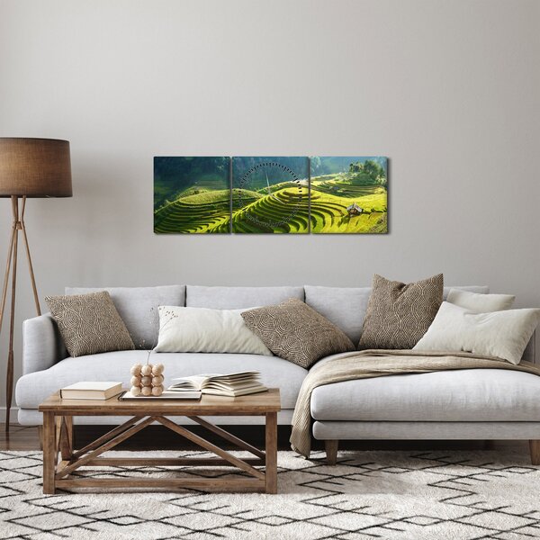 Slika - Koncert na rižinim terasama (sa satom) (90x30 cm)