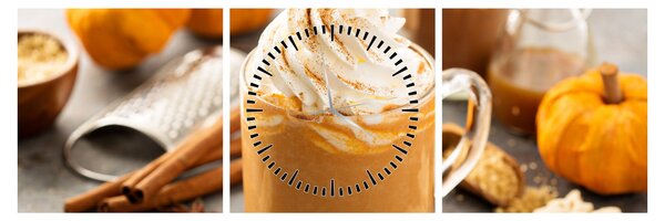 Slika - Latte od bundeve (sa satom) (90x30 cm)