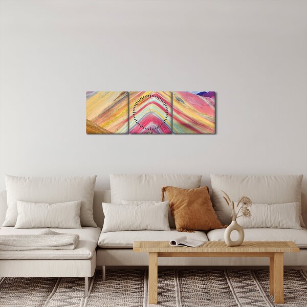 Slika - Rainbow Mountain, Peru (sa satom) (90x30 cm)