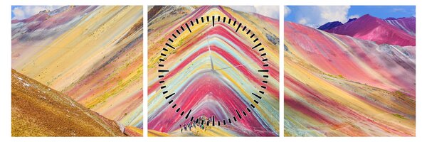 Slika - Rainbow Mountain, Peru (sa satom) (90x30 cm)