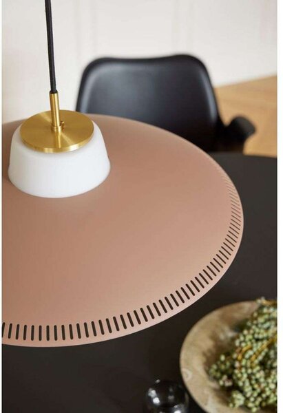 Viseće Svjetiljka Warm Nordic, Opal Shade, prigušiv, Smeđa / hrđa, Blagovaonica, Metal, Skandinavski