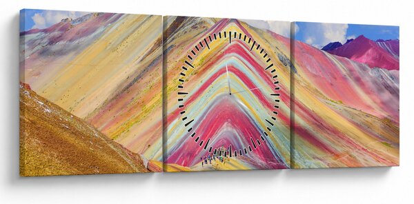 Slika - Rainbow Mountain, Peru (sa satom) (90x30 cm)