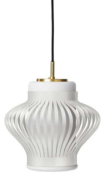 Viseće Svjetiljka Warm Nordic, Opal Lamella, prigušiv, Bijela, Blagovaonica, Metal, Vintage
