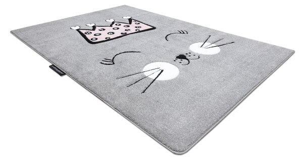 Tepih PETIT CAT MAČE KRUNA Siva
