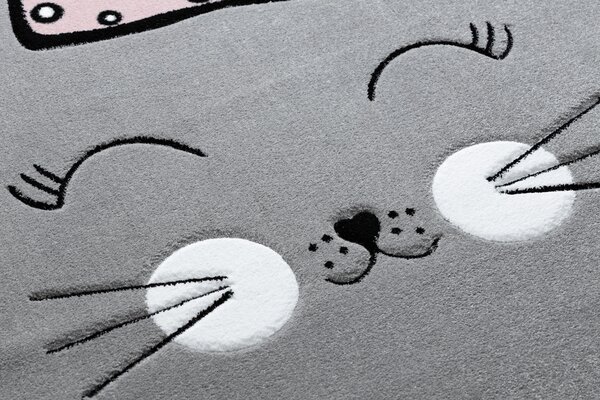 Tepih PETIT CAT MAČE KRUNA Siva