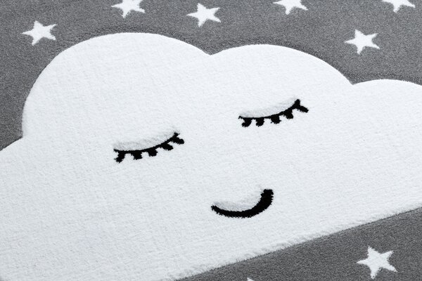 Tepih PETIT CLOUD OBLAK ZVIJEZDICE Siva