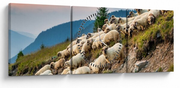 Slika - Stado ovaca (sa satom) (90x30 cm)