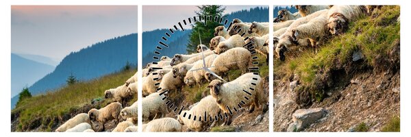 Slika - Stado ovaca (sa satom) (90x30 cm)