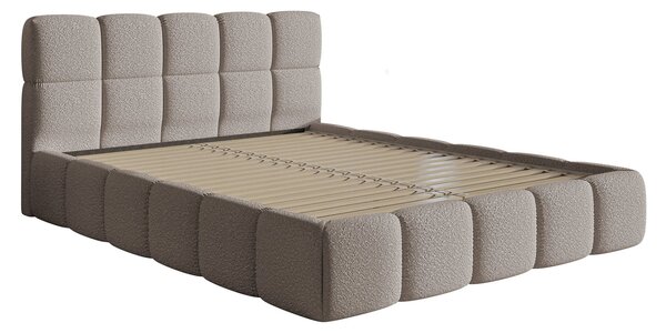 Bračni krevet 160 cm Cirsten 160B (s podnicom) (svijetlosiva)