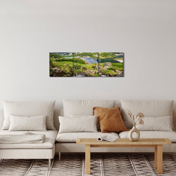 Slika - Pogled na planinu Rila (sa satom) (90x30 cm)