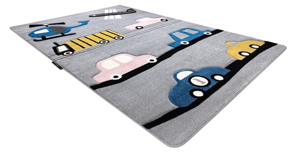 Tepih PETIT TOYS IGRAČKE AUTOMOBILMOBILI Siva