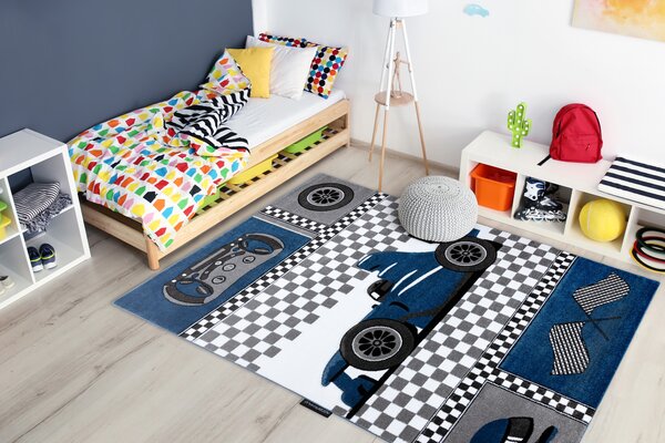 Tepih PETIT RACE TRKAČ FORMULA 1 AUTOMOBIL plava