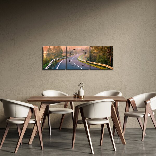 Slika - Putovanje u svitanje (sa satom) (90x30 cm)