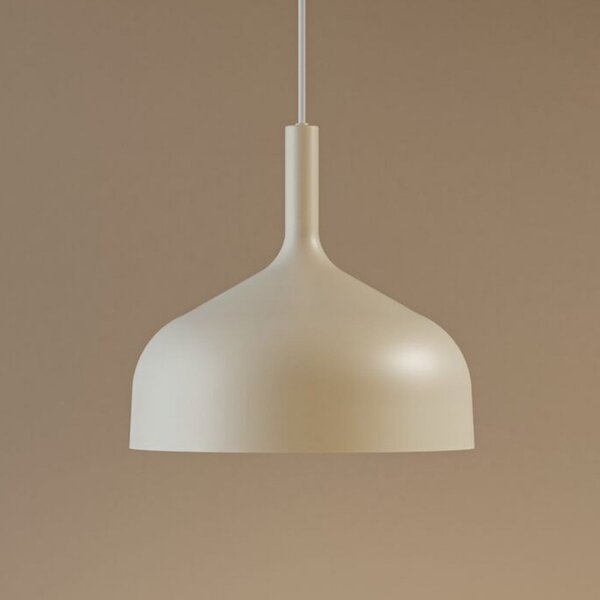 Paulmann Embla II viseća lampa, krem, Ø 30 cm, metal, prigušiva, Bež, Dnevni boravak/blagovaonica, Metal