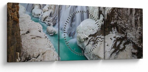 Slika - Islandska priroda (sa satom) (90x30 cm)