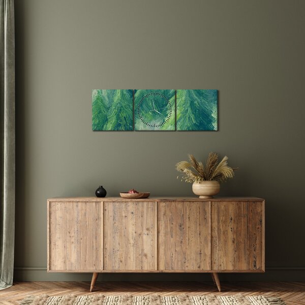 Slika - Slikane crnogorice (sa satom) (90x30 cm)