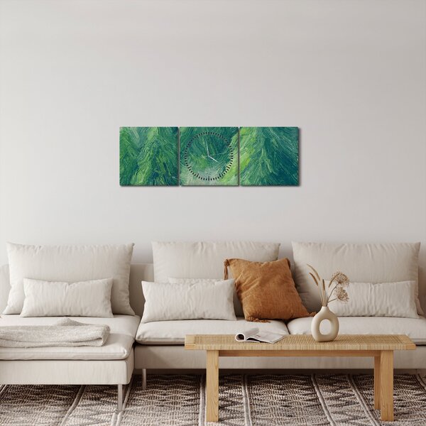 Slika - Slikane crnogorice (sa satom) (90x30 cm)