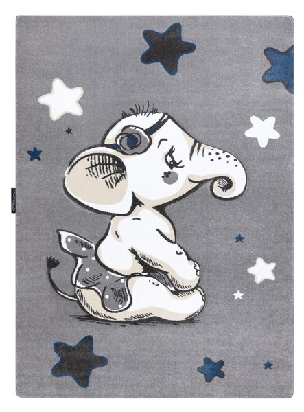 Tepih PETIT ELEPHANT UHO ZVIJEZDICE Siva