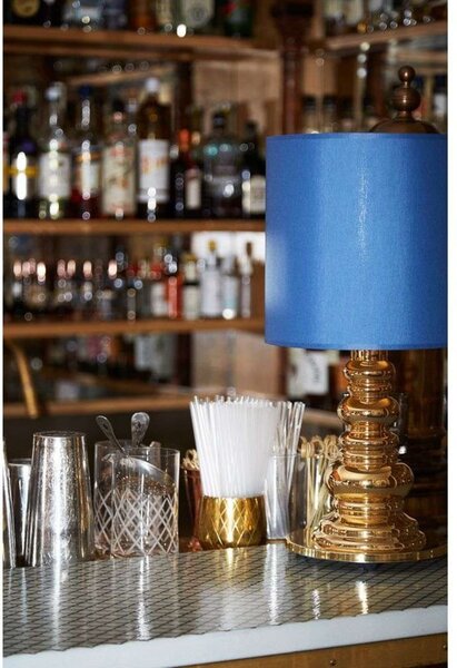 Stolne Lampa DESIGN BY US, Plava, Dnevna soba, Staklo
