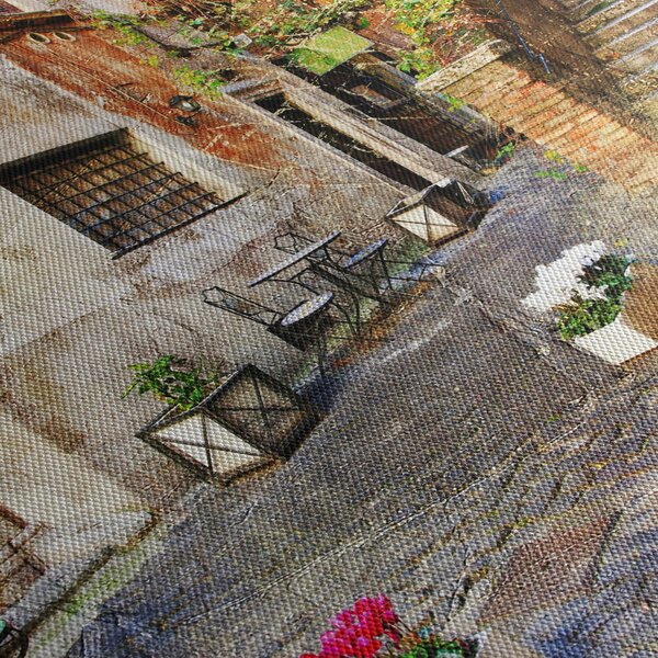 Slika - Stare ulice Rima (sa satom) (90x30 cm)