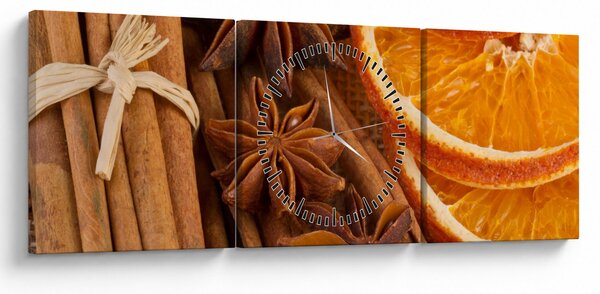 Slika - Mirisni začini (sa satom) (90x30 cm)