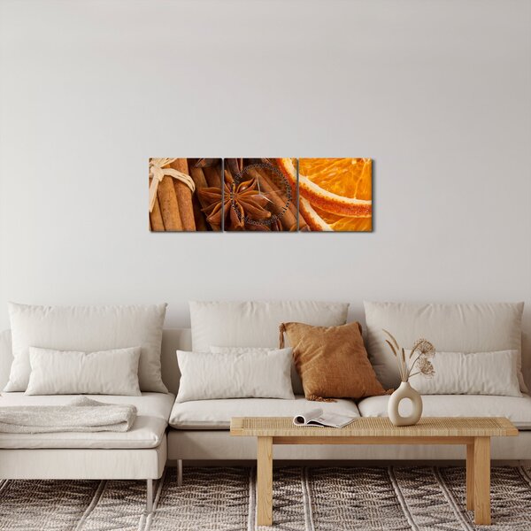 Slika - Mirisni začini (sa satom) (90x30 cm)