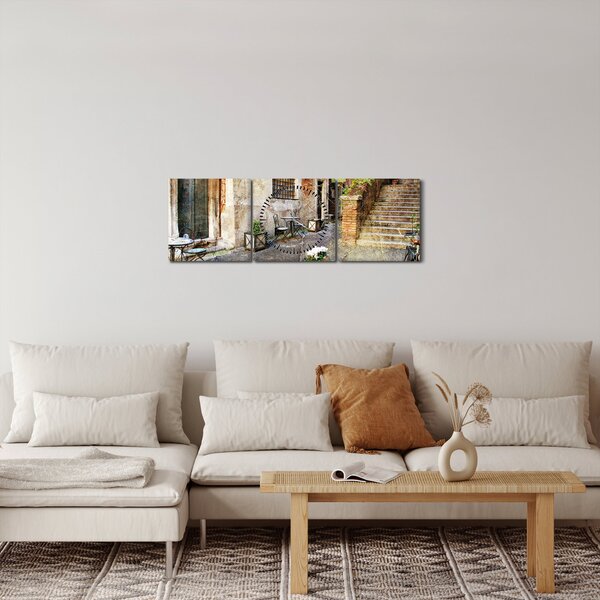 Slika - Stare ulice Rima (sa satom) (90x30 cm)