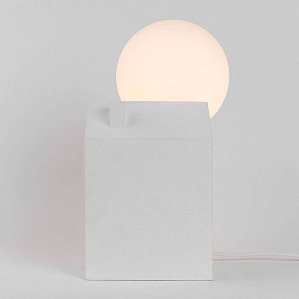 Stolne Lampa SELETTI, Bijela, Dnevna soba, Beton