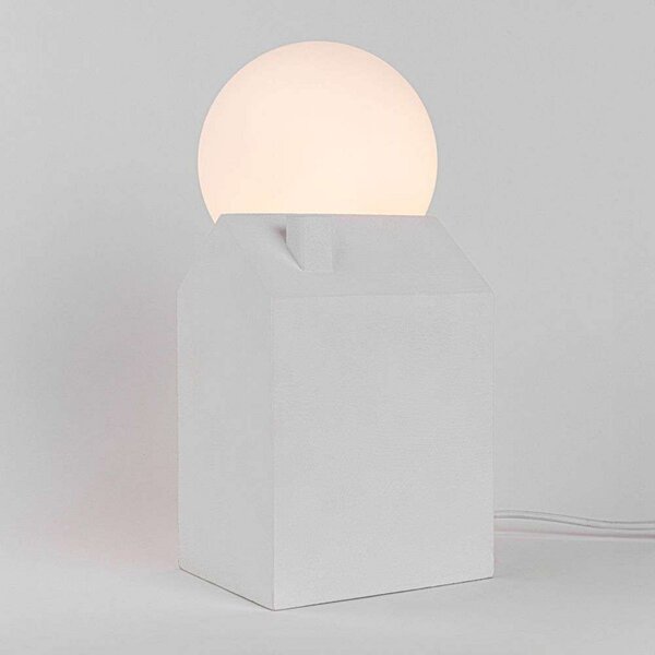 Stolne Lampa SELETTI, Bijela, Dnevna soba, Beton