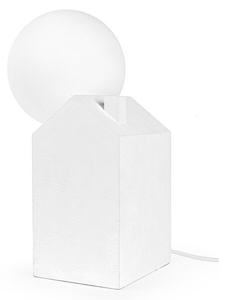 Stolne Lampa SELETTI, Bijela, Dnevna soba, Beton