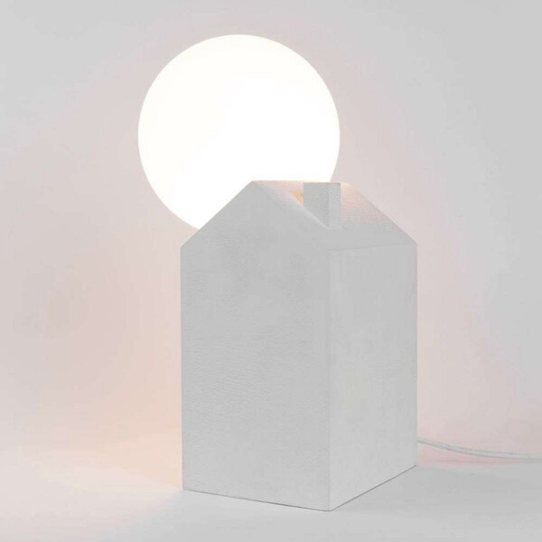 Stolne Lampa SELETTI, Bijela, Dnevna soba, Beton