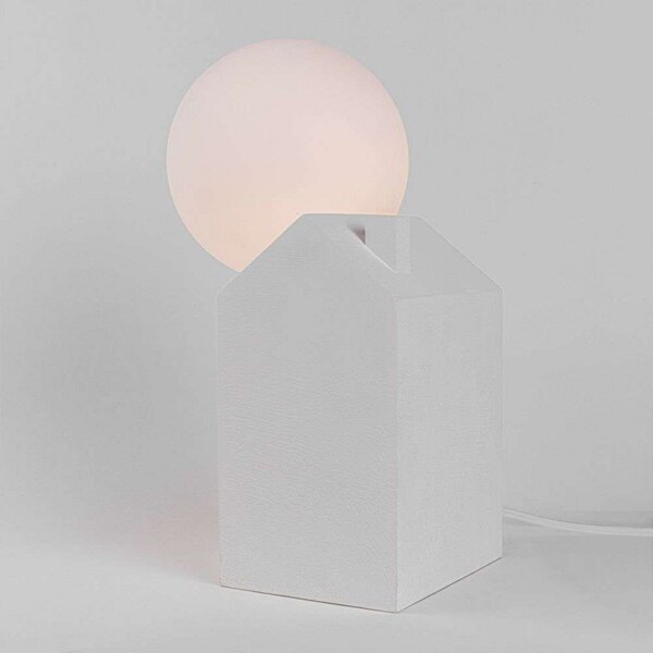 Stolne Lampa SELETTI, Bijela, Dnevna soba, Beton